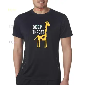 Футболка с глубоким горлом и забавным жирафом, грубый оскорбительный юмор, Би Джей, мужская женская футболка.