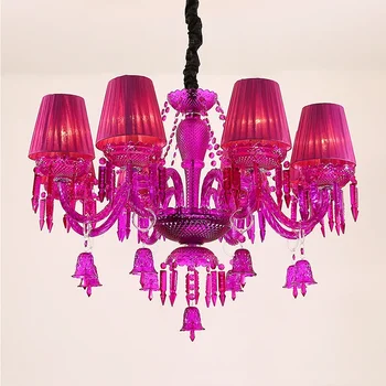 Хрустальная фиолетовая лампа для спальни, Интернет-кафе Maan, магазин одежды KTV, Украшение салона красоты
