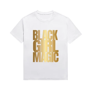 Черная футболка с рисунком волшебной буквы Glrl, женские топы с нейтральным ветром и меланином, футболка в базовом стиле для отдыха, футболки на заказ