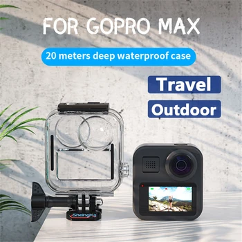 Чехол для дайвинга Kebidu 360, защитный чехол для подводного плавания, водонепроницаемые корпуса для экшн-камеры gopro MAX, чехол для экшн-камеры mini osmo