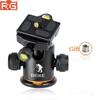 Шаровая Головка Штатива для камеры BEIKE Aluminum BK-03 с Быстроразъемной Пластиной Pro Для Штатива для камеры Максимальная нагрузка до 8 кг