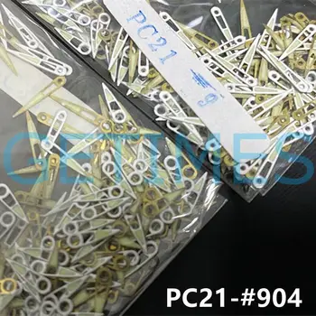 100 комплектов зеленых светящихся стрелок для кварцевого часового механизма Hattori Epson PC21