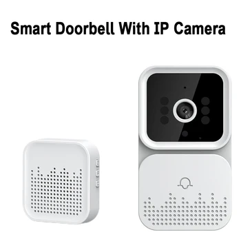 1080P Беспроводной WIFI IP Дверной звонок ИК Видеодомофон ночного видения Визуальный дверной звонок с внутренним звонком При входе в дверь