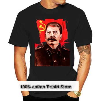 2019 Модная Горячая распродажа, 100% хлопок, футболка с коммунистической пропагандой Иосифа Сталина, футболка с принтом