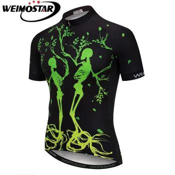 2021 Велосипедная майка с черепом и коротким рукавом, мужская футболка для mtb Велосипеда, Гоночная Спортивная Велосипедная одежда, Майо, Ciclismo, Черный, зеленый