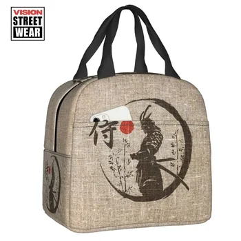 2023 Новая изготовленная на заказ Японская сумка для ланча Samurai Женская Термоохладитель Изолированный ланч-бокс для детей школьников
