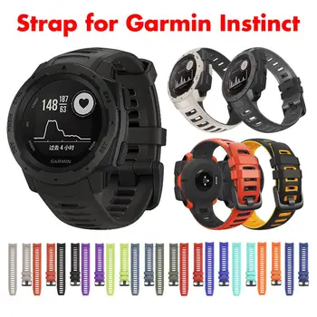 22-миллиметровый силиконовый ремешок для смарт-часов Garmin Instinct Tide Esport Solar Tactical Wristband, сменный ремешок для часов