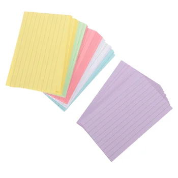 300 Листов цветных карточек Флэш-бланк для записок Небольшие карточки для заметок для обучения Офис
