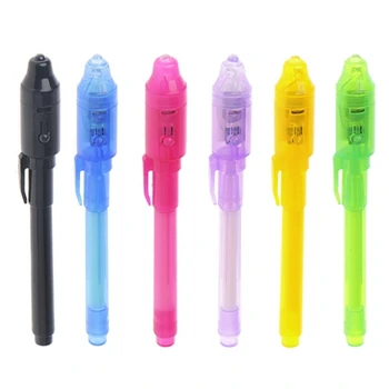 6 шт./компл. Невидимая ручка со встроенным ультрафиолетовым излучением для обеспечения безопасности ручки при использовании Прямая поставка