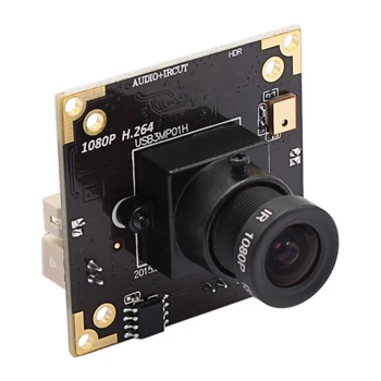 ELP WDR 3-мегапиксельная USB-камера Объектив 2,9 мм 1/3 дюйма MICRON AR0331 H.264 Динамический диапазон до 100 дБ Модуль мини-USB-камеры