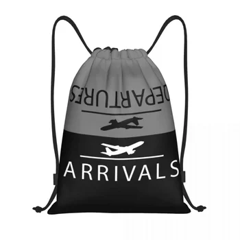 Авиационные прилеты и вылеты, сумки-рюкзаки на шнурках, легкие сумки для занятий спортом в тренажерном зале аэропорта, спортивные сумки для йоги