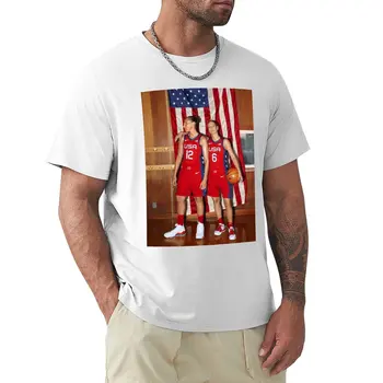 Баскетбольная футболка команды США Sue Bird Diana Taurasi с коротким рукавом, футболки оверсайз, мужская футболка
