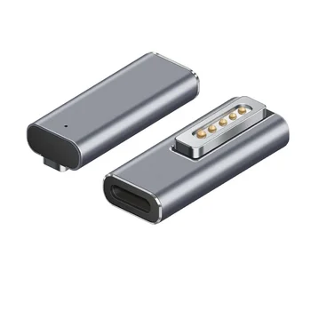 Высококачественный Магнитный Адаптер USB C Type C К Разъему Magsaf* 2/DC5521 К Разъему Magsaf1 Адаптер Быстрой Зарядки PD для MacBook Air/Pro