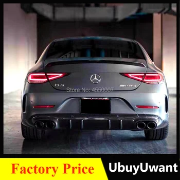 Для Mercedes Benz W257 CLS 2018 2019 Высококачественный Карбоновый Спойлер Заднего Багажника Из Углеродного Волокна, Украшение Заднего Крыла Автомобиля