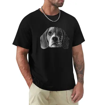 Забавная футболка с изображением Бигля, быстросохнущая однотонная мужская одежда
