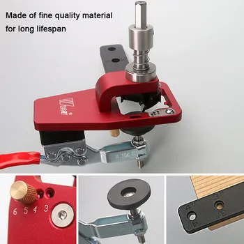 Инструмент для расточки петель 35 мм Перфоратор для петель Деревообрабатывающий Локатор направляющих для сверления отверстий с металлическим приспособлением для открывания отверстий