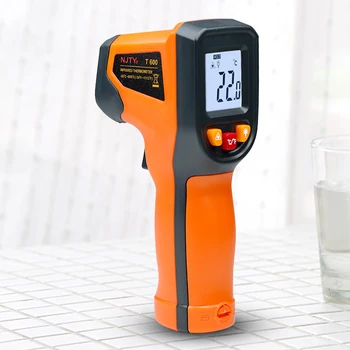 Инфракрасный термометр с подсветкой, Цифровой термометр до 600 градусов по Цельсию, бесконтактный термометр для приготовления пищи на кухне