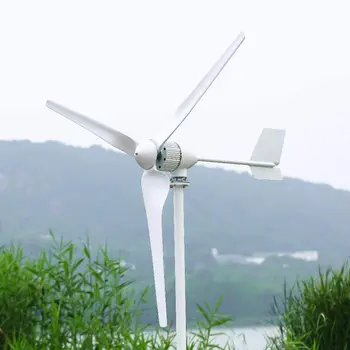 Китайская Фабрика 1 кВт Горизонтальные Ветроэнергетические Турбины 3 Фазы 1000 Вт 24 В 48 В 96 В Ветряная Турбина Генератор Ветряная Мельница для Домашней Фермы