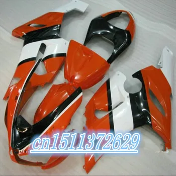 Комплект инжекционных обтекателей Для NINJA ZX 6R 636 05 06 ZX-6R 05-06 ZX6R 2005 2006 ZX 6R 05 06 оранжевый черный белый обтекатель
