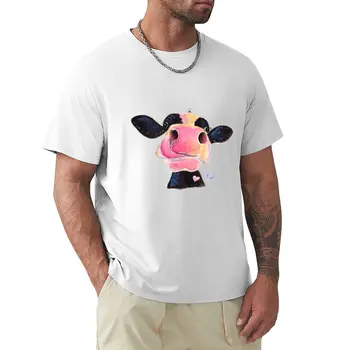 Корова печати Джемми любопытная Джесси' Ширли Макартур футболка тяжеловесов обычная эстетическая одежда slim fit футболки для мужчин