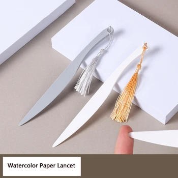 Креативный нож для открывания писем, открытый четырехсторонний герметик, акварельная книга, открытый конверт, ланцетный нож для бумаги.