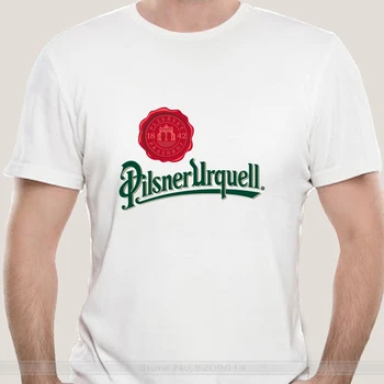 мужская брендовая футболка мужская летняя хлопчатобумажная футболка Pilsner Urquell beer t shirt, Чехия