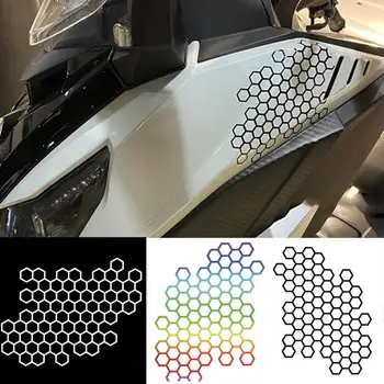 Наклейка на мотоцикл Креативные Наклейки для украшения кузова в виде Пчелиных сот, Креативные Аксессуары для украшения кузова автомобиля