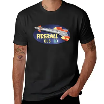 Новая футболка Fireball XL5, футболка оверсайз размера плюс, топы, футболки для мужчин