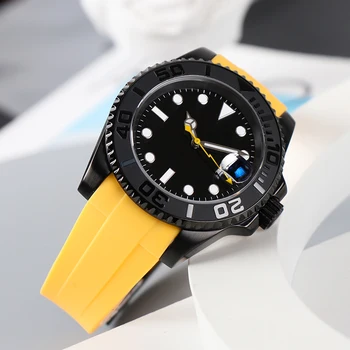 Переоборудование 40 мм мужских часов DIY Модные наручные часы 5ATM Водонепроницаемые светящиеся часы NH35 Автоматические Механические часы для мужчин