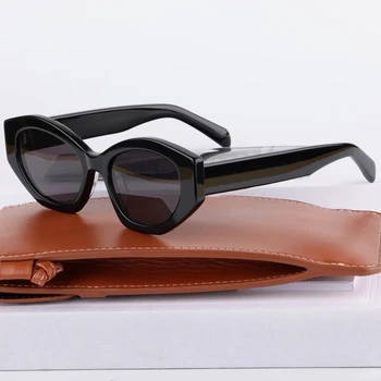 Популярные Модные солнцезащитные очки из ацетата для женщин, мужчин, Роскошный бренд, дизайнерские очки с классическим оттенком, женские очки с защитой от ультрафиолета