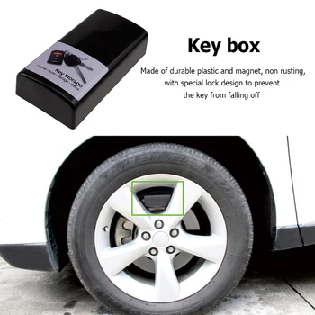 Портативный секретный ящик для ключей от автомобиля, Магнитный Креативный ключ от автомобиля, скрытый черный на открытом воздухе