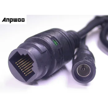 Сетевой кабель ANPWOO для модуля платы IP-камеры видеонаблюдения (RJ45/ DC) стандартного типа без 4/5/7/8 проводов, 1x индикатор состояния