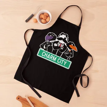 Фартук Charm City Gang Для Дома И Кухни Рождество 2024 года рабочие женские принадлежности для приготовления пищи для женщин Фартук