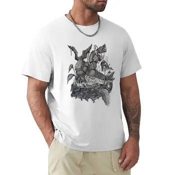 Футболка Hydra с принтом животных для мальчиков оверсайз винтажная мужская футболка
