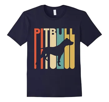Футболка Pitbull в винтажном стиле, Модная Летняя Мужская Повседневная Футболка С круглым вырезом, Мужские топы и тройники, Мужские Футболки, Футболка