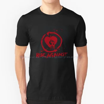 Футболка с накручиванием на футболку из 100% хлопка Музыка Панк Против Rise Up Логотип Greenday Band Resist Black Sister